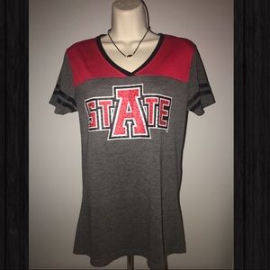 Arkansas State Bejeweled V neck!